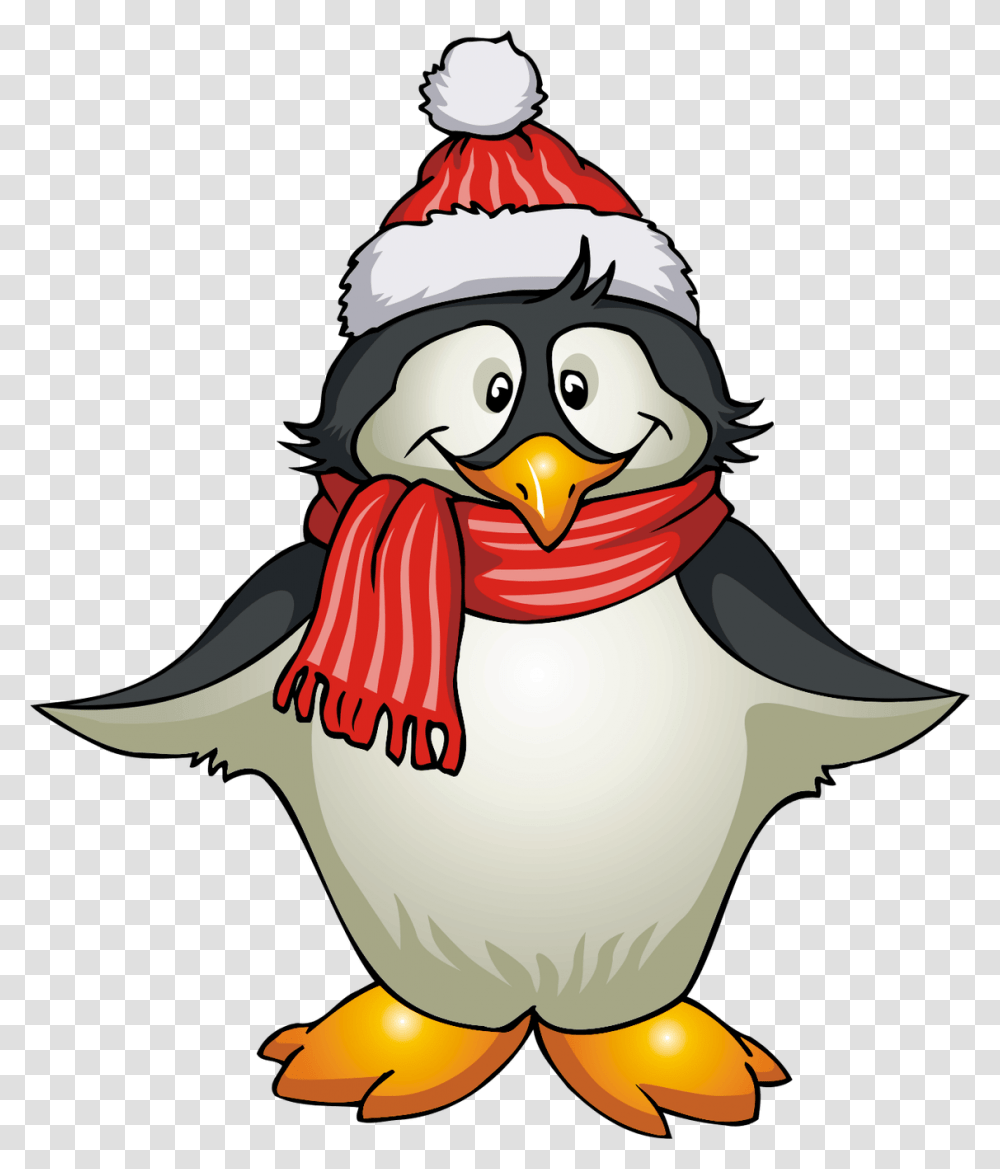 Winter Clipart Red, Penguin, Bird, Animal, Snowman Transparent Png