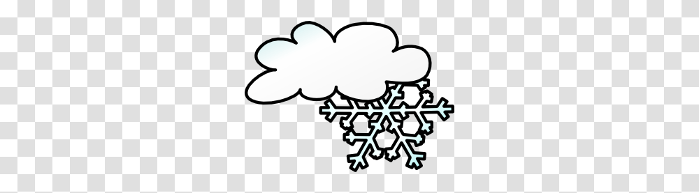 Winter Cloud Snow Flake Clip Art, Bow, Snowflake Transparent Png