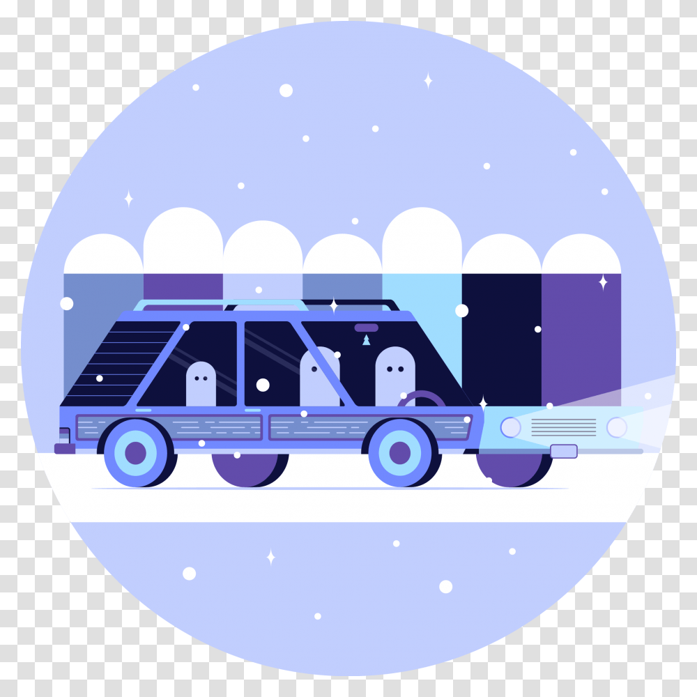 Winter Driving Graphic Illustration, Van, Vehicle, Transportation, Minibus Transparent Png