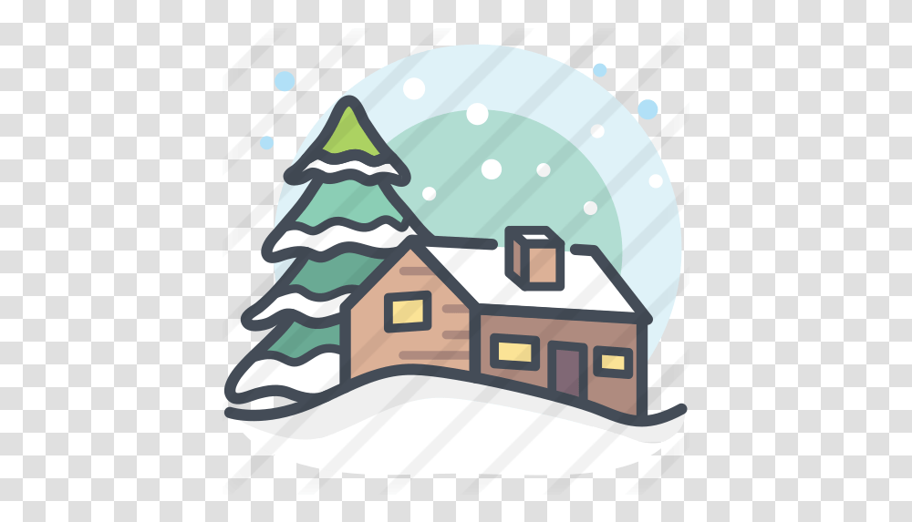 Winter Free Holidays Icons Christmas Day, Nature, Outdoors, Building, Snow Transparent Png