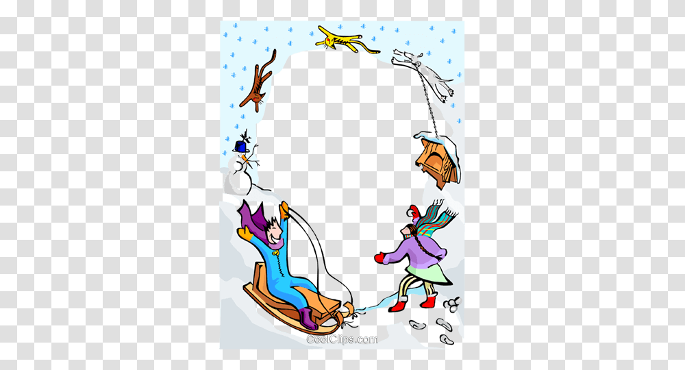 Winter Fun Design Royalty Free Vector Clip Art Illustration, Bird, Person, Adventure, Leisure Activities Transparent Png