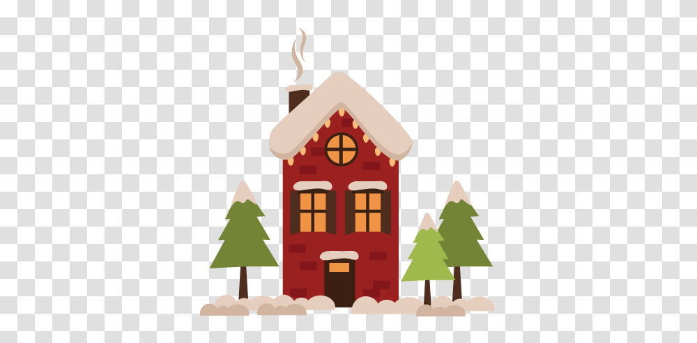 Winter House Clipart, Tree, Plant, Housing, Building Transparent Png