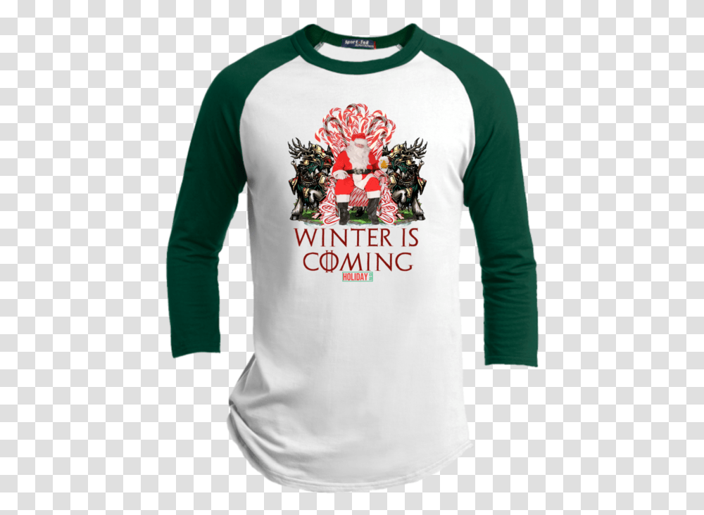 Winter Is Coming Unisex Premium Raglan Human Santapede, Sleeve, Long Sleeve, Shirt Transparent Png