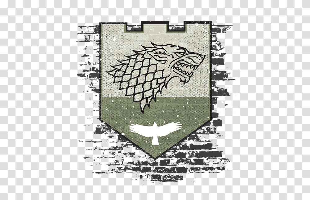 Winter Is Here Stark Banner Shower Curtain Game Of Thrones, Poster, Advertisement, Flyer, Paper Transparent Png