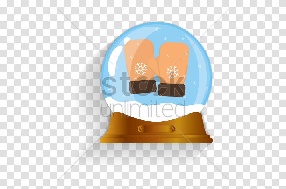 Winter Mittens Snow Globe Vector Image, Helmet, Bonnet, Hat Transparent Png