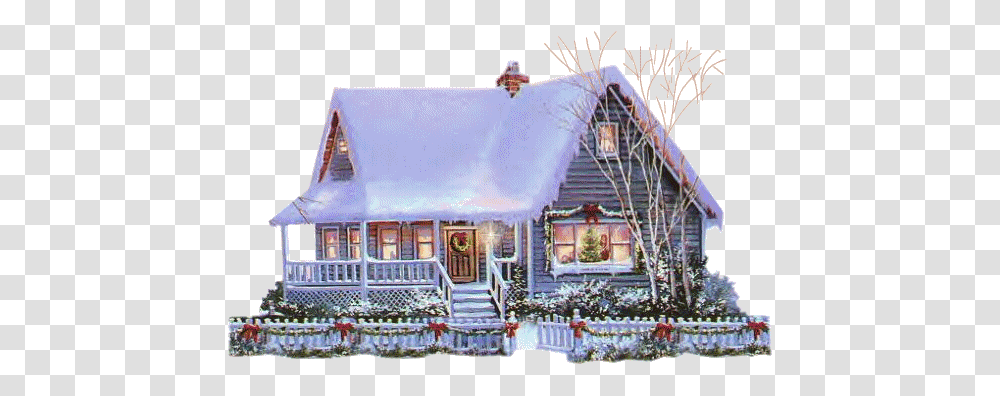 Winter, Nature, Housing, Building, Cottage Transparent Png