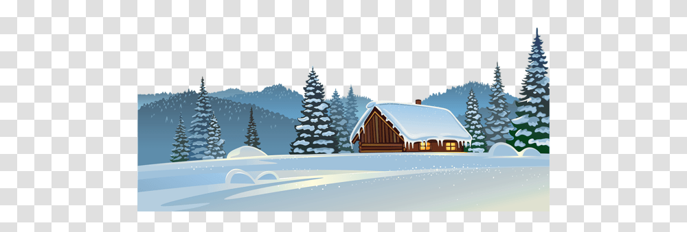 Winter, Nature, Housing, Building, Tree Transparent Png