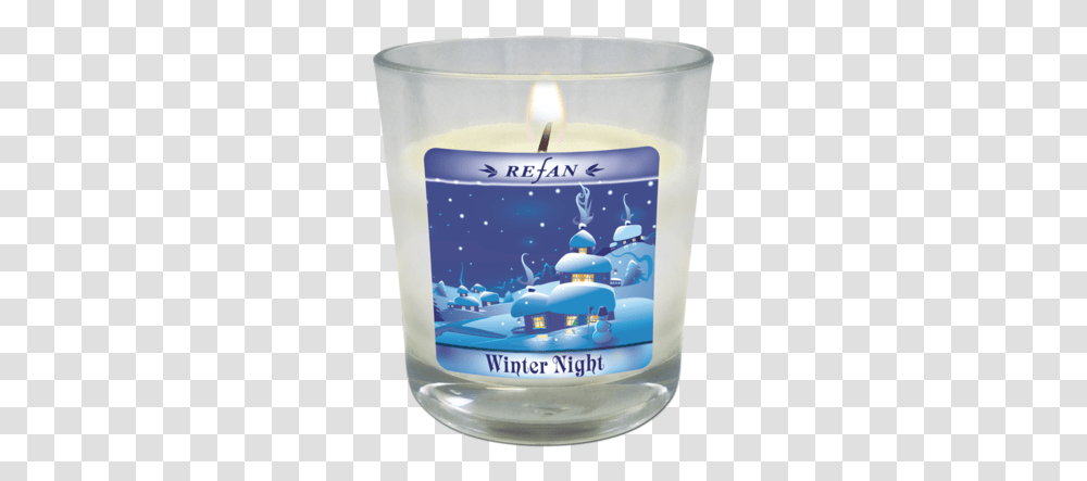 Winter Night Candle, Bottle Transparent Png