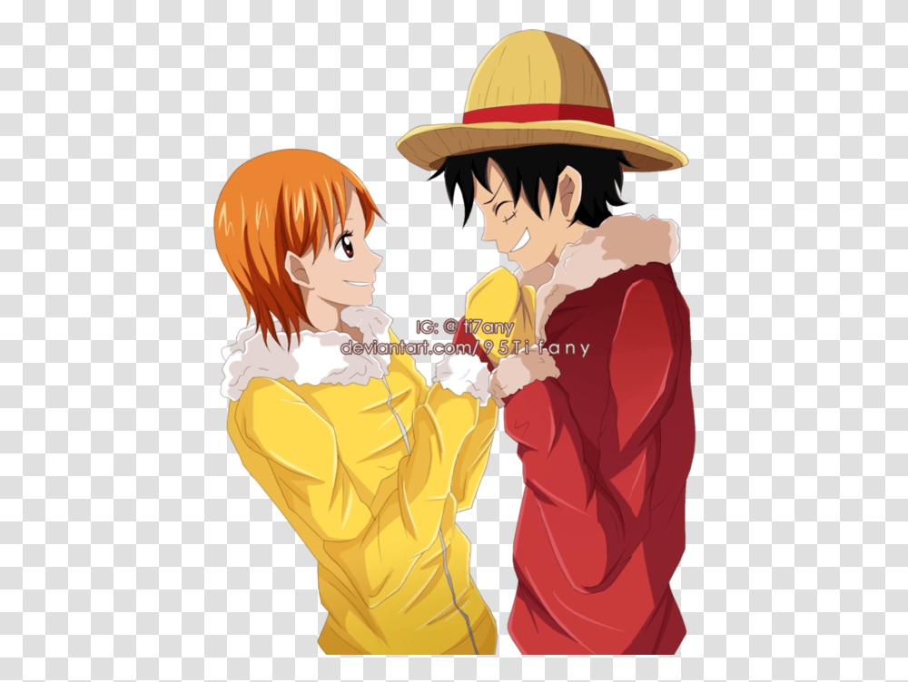 Winter Onepiece Nami, Person, Hat, Book Transparent Png