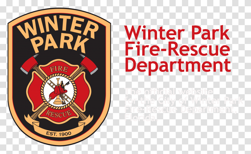 Winter Park Fire Rescue Department Winter Park Fire Department Logo, Trademark, Emblem, Badge Transparent Png