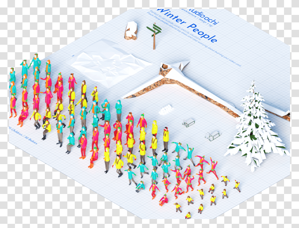 Winter People Cold Christmas Forest Winter Snow People Hinamatsuri, Person, Human, Toy Transparent Png