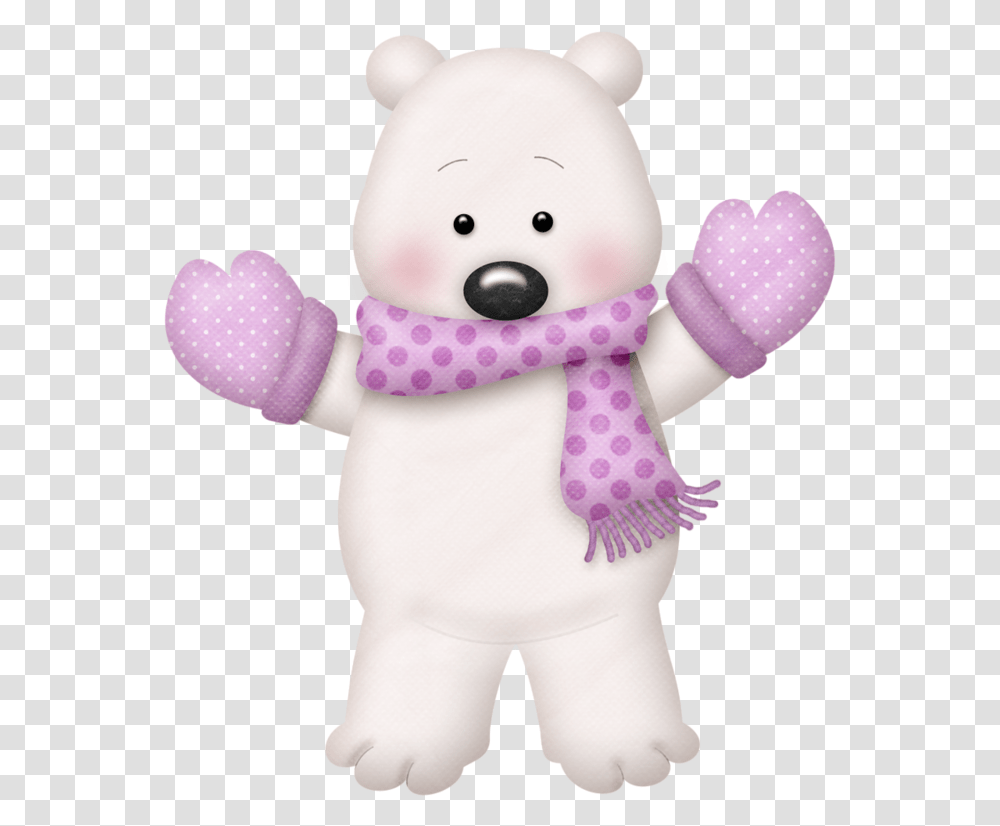 Winter Polar Bear Clipart, Figurine, Plush, Toy, Sweets Transparent Png