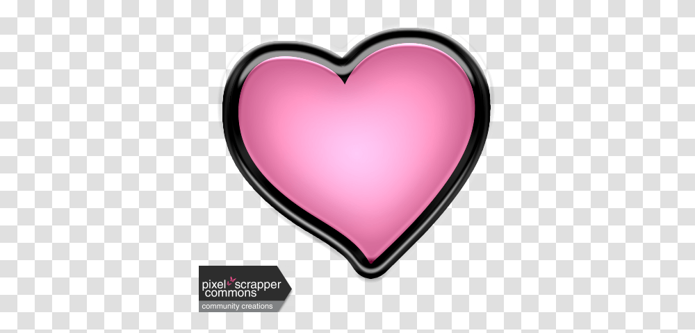 Winter Puffy Sticker Light Pink Heart Puffy Pink Heart Transparent Png