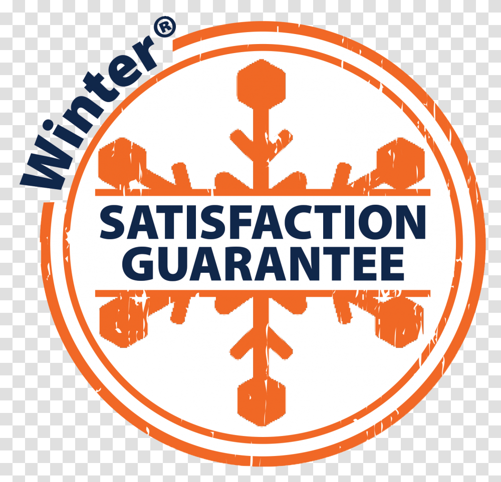 Winter Satisfaction Guarantee Circle, Logo, Trademark Transparent Png