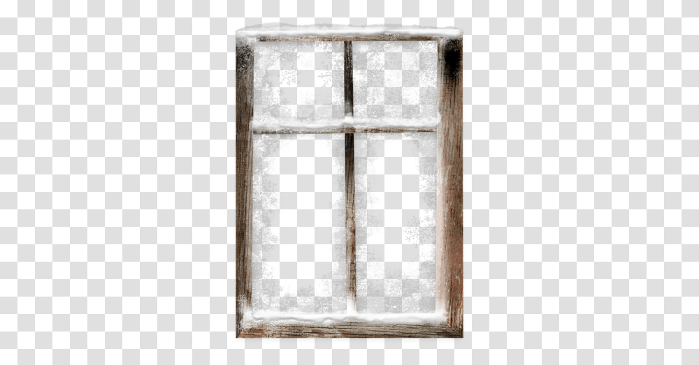 Winter Snow Frost Window Frame Window Winter, Housing, Building, Plant, Tree Transparent Png