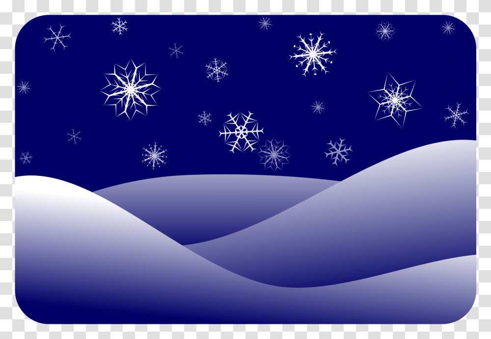 Winter Snow Scenes Clipart, Snowflake Transparent Png
