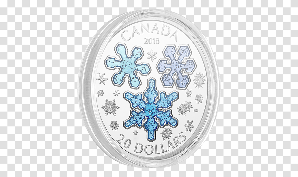 Winter Snowflakes 2018 20 1 Oz Fine Silver Coin Canada Mint Coins 2018, Rug, Clock Tower, Architecture, Building Transparent Png