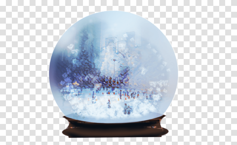 Winter Snowglobe Madewithpicsart Sphere, Nature, Outdoors, Ice, Person Transparent Png