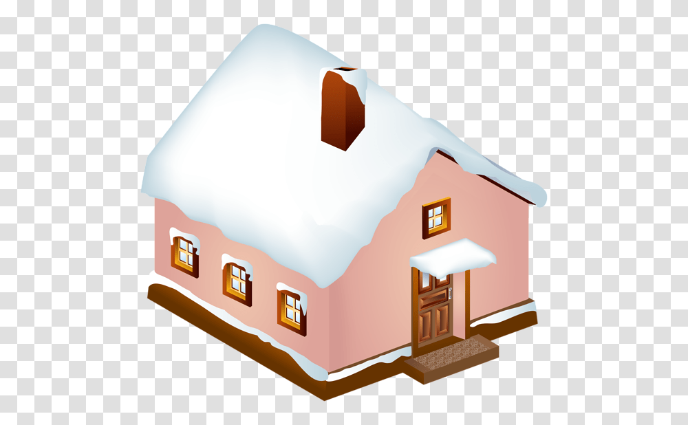 Winter Snowy House Clip Art, Building, Nature, Outdoors, Housing Transparent Png