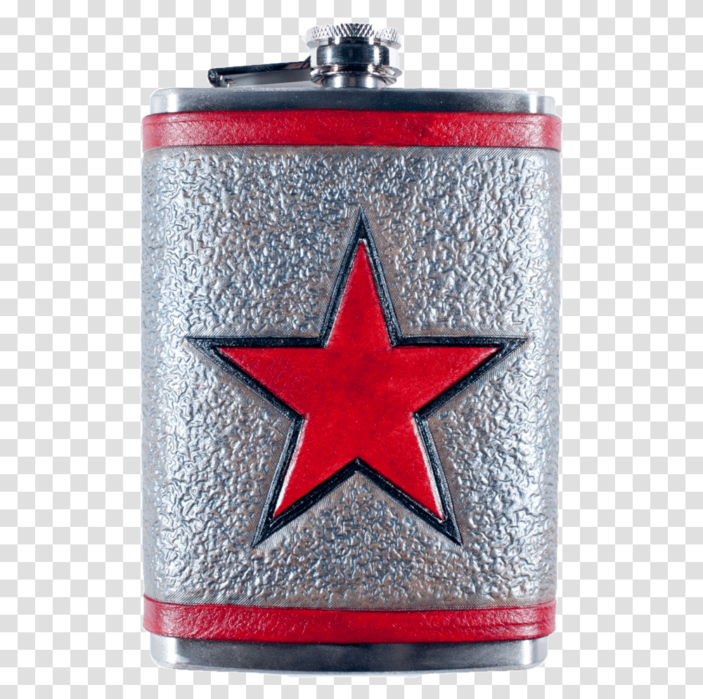 Winter Soldier Inspired Flask Set Coin Purse, Cross, Symbol, Aluminium, Foil Transparent Png