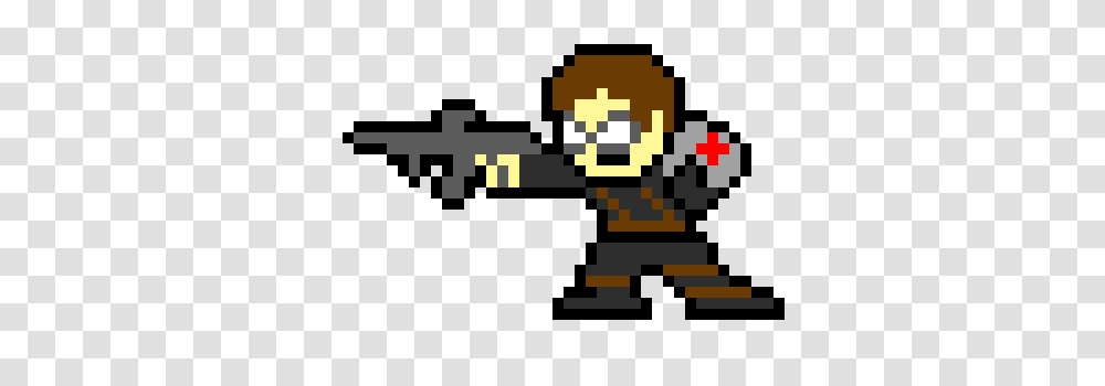 Winter Soldier Pixel Art Maker, Pac Man, Cross, Minecraft Transparent Png