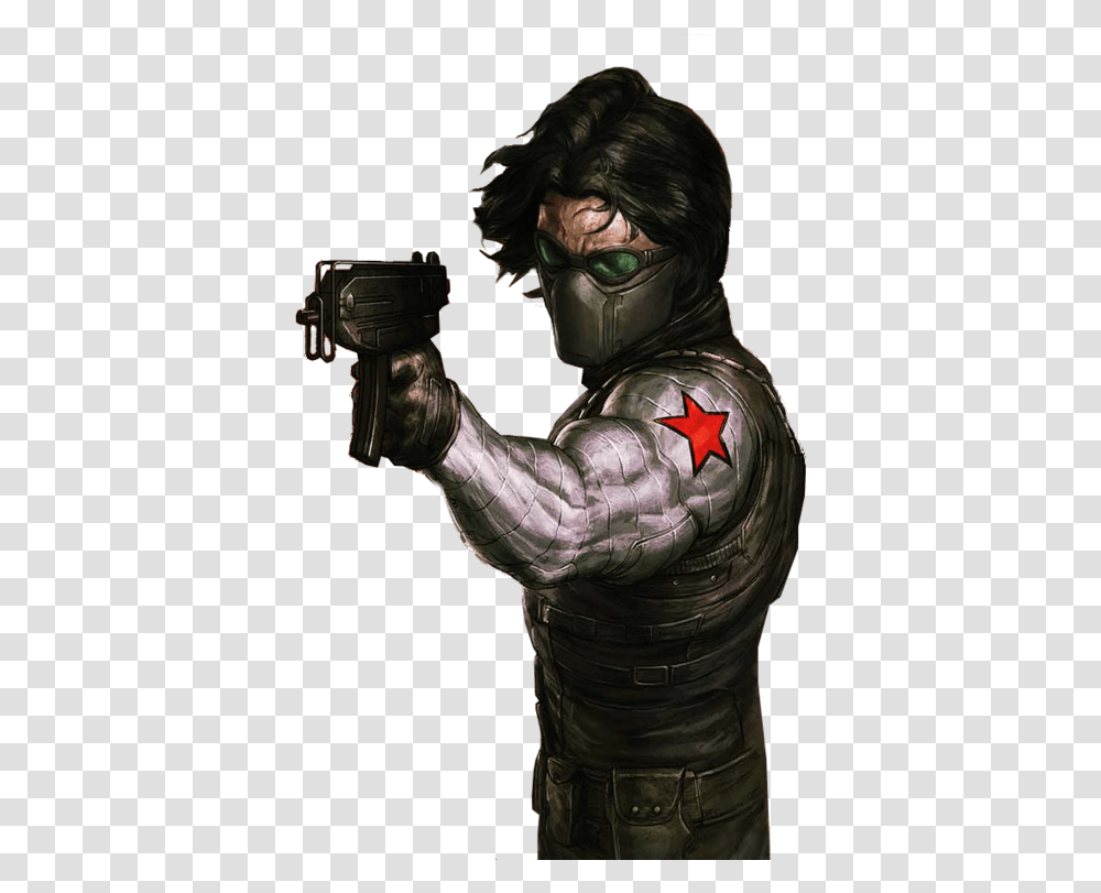 Winter Soldier Tumblr Winter Soldier Comic, Person, Human, Weapon, Weaponry Transparent Png
