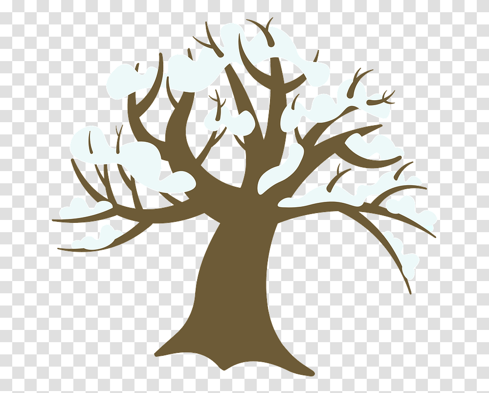 Winter Tree Clipart, Plant, Oak, Painting, Tree Trunk Transparent Png