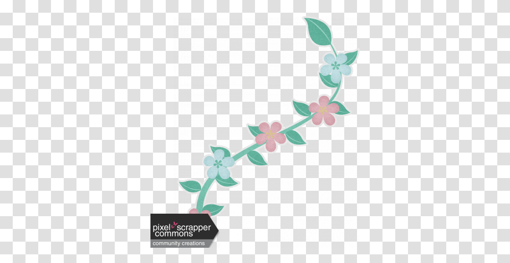 Winter Tropics Flowering Vine 2 Graphic By Elizabeth Minkus Artificial Flower, Plant, Blossom, Bud, Sprout Transparent Png