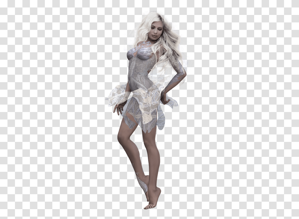 Winter Woman Fantasy Dress Sexy Cold Female, Apparel, Costume, Person Transparent Png