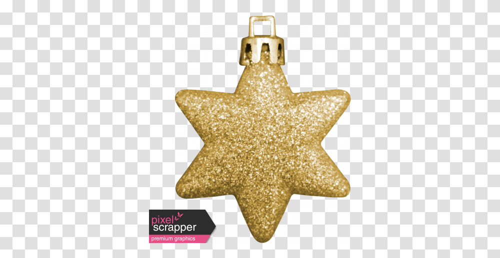 Winter Wonderland Christmas Ornament Glitter Star Graphic Pendant, Light, Gold, Lighting, Star Symbol Transparent Png