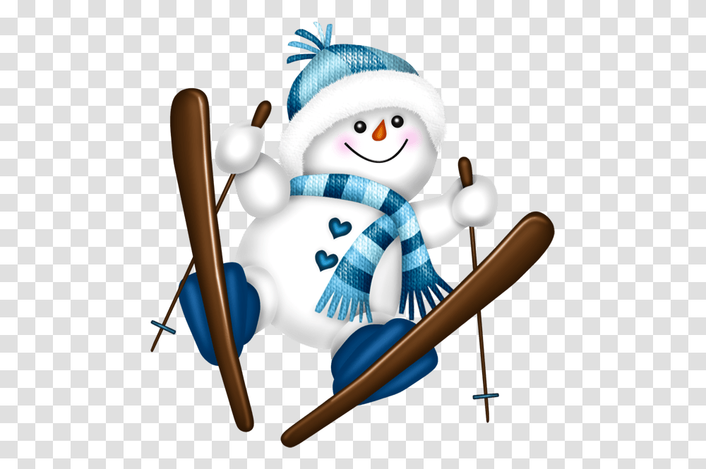 Winter Wonderland Clipart Cute Snowman Clipart Free, Toy, Outdoors, Nature, Sport Transparent Png