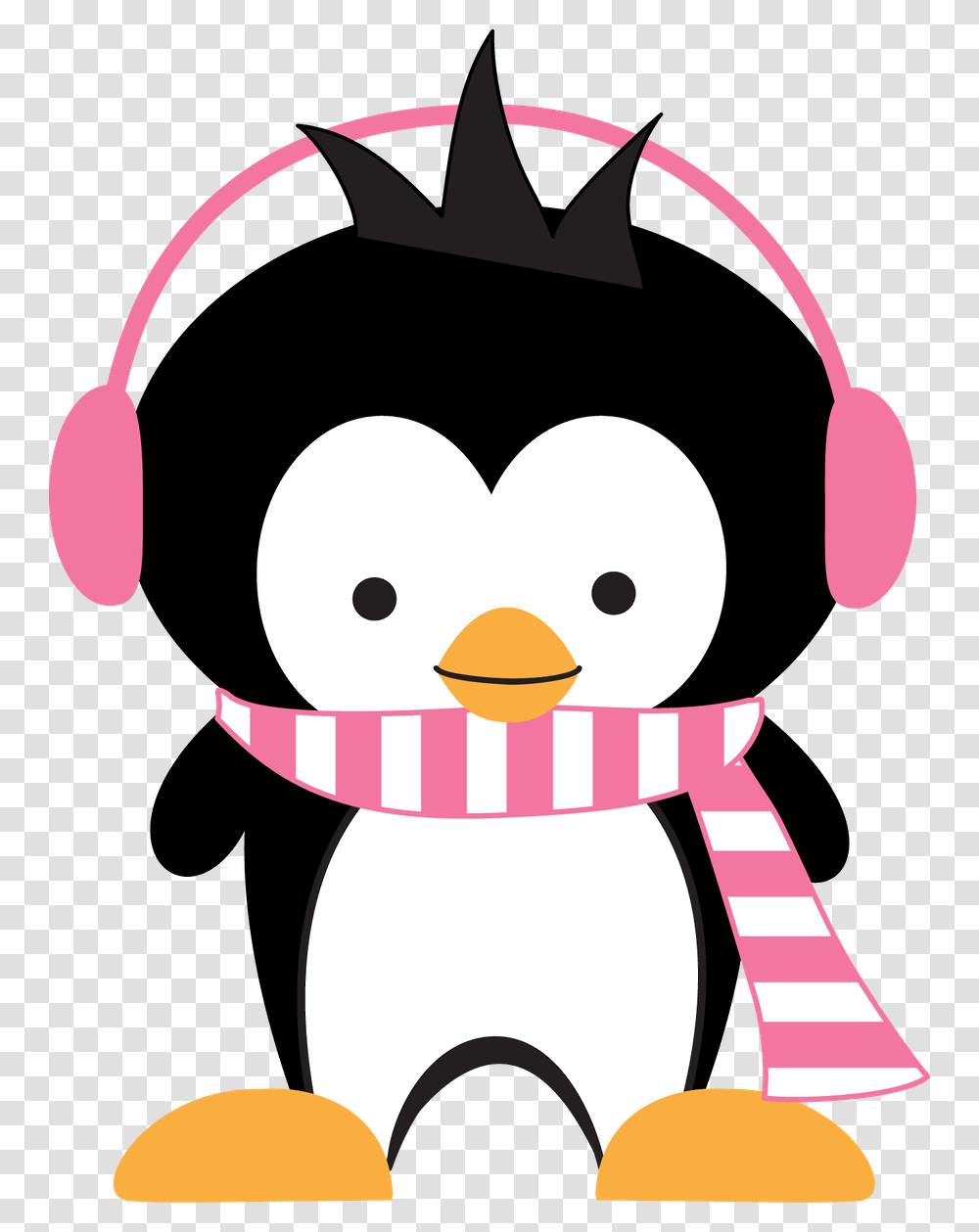 Winter Wonderland Penguin Polar Bear Snowflake Clipart Penguin Clipart Cute, Electronics, Headphones, Headset, Bird Transparent Png