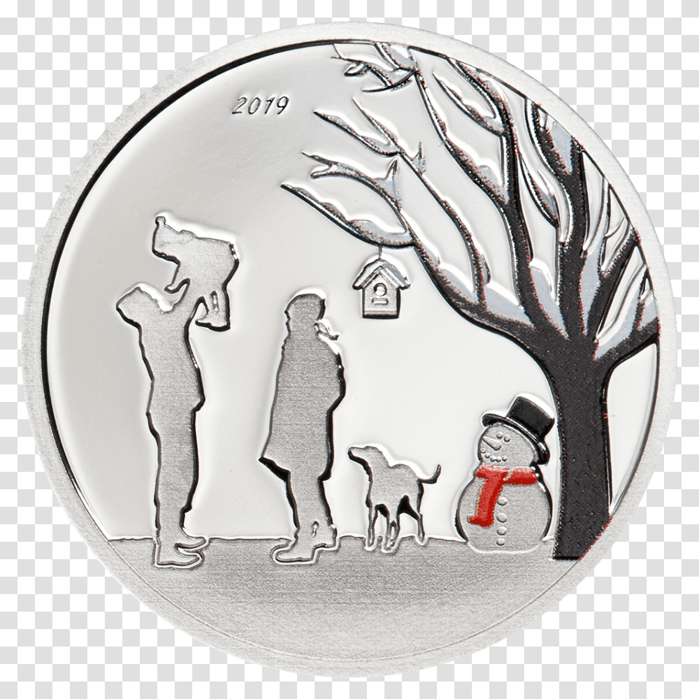 Winter Wonderland Snow Globe Silver Coin Cook Islands Silver, Money, Penguin, Bird, Animal Transparent Png