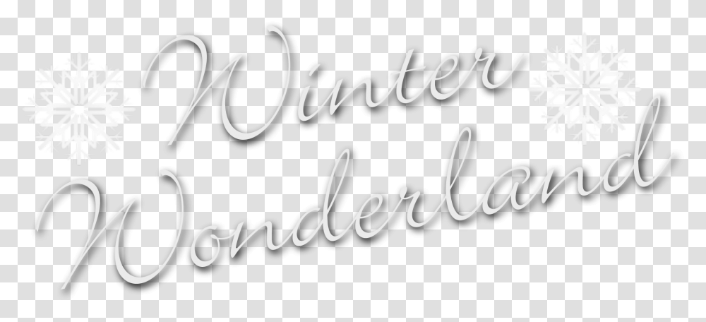 Winter Wonderland Text, Handwriting, Calligraphy, Letter, Label Transparent Png