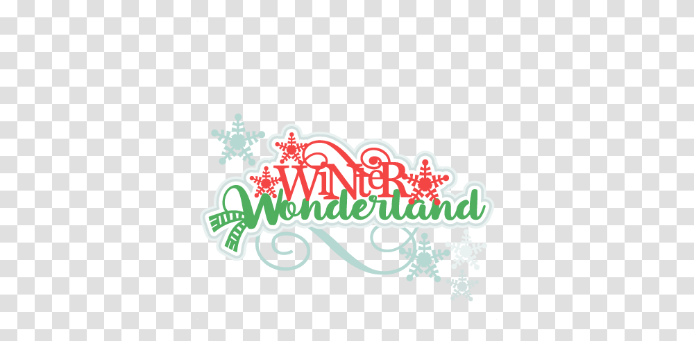 Winter Wonderland Title Scrapbook Cute Clipart, Floral Design, Pattern Transparent Png