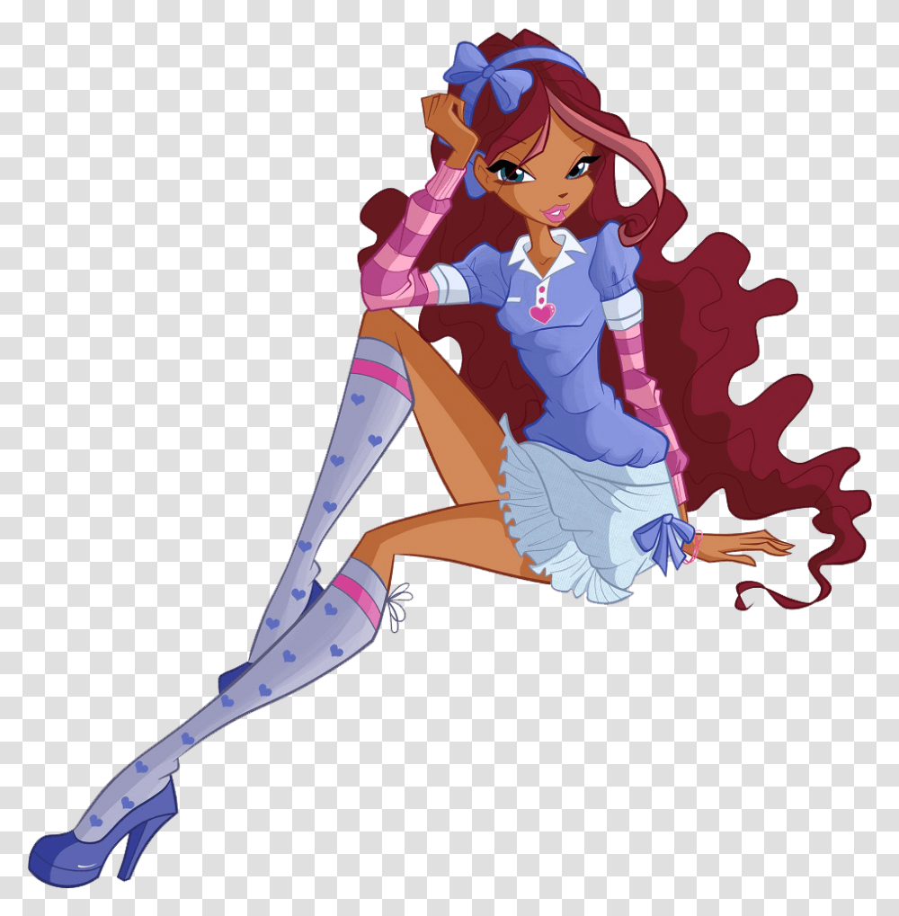 Winx Club Aisha Season 6 Outfits Download Winx Club Layla Outfits, Dance Pose, Leisure Activities, Person Transparent Png