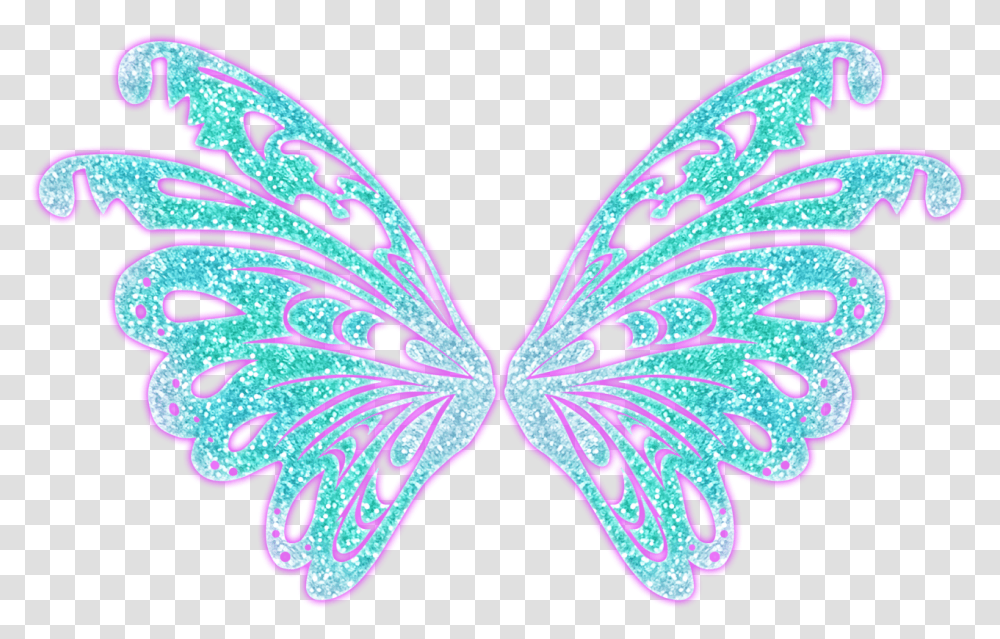 Winx Club Butterflix Wings, Pattern, Heart, Ornament, Light Transparent Png