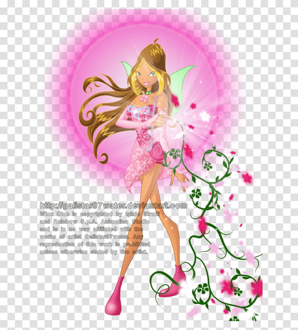Winx Club Flora Magic Charmix, Barbie, Figurine, Doll, Toy Transparent Png
