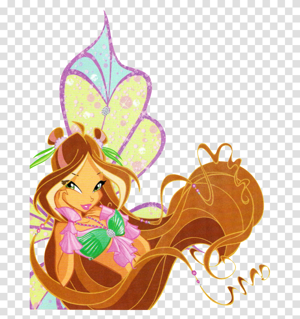 Winx Club, Pattern, Floral Design Transparent Png