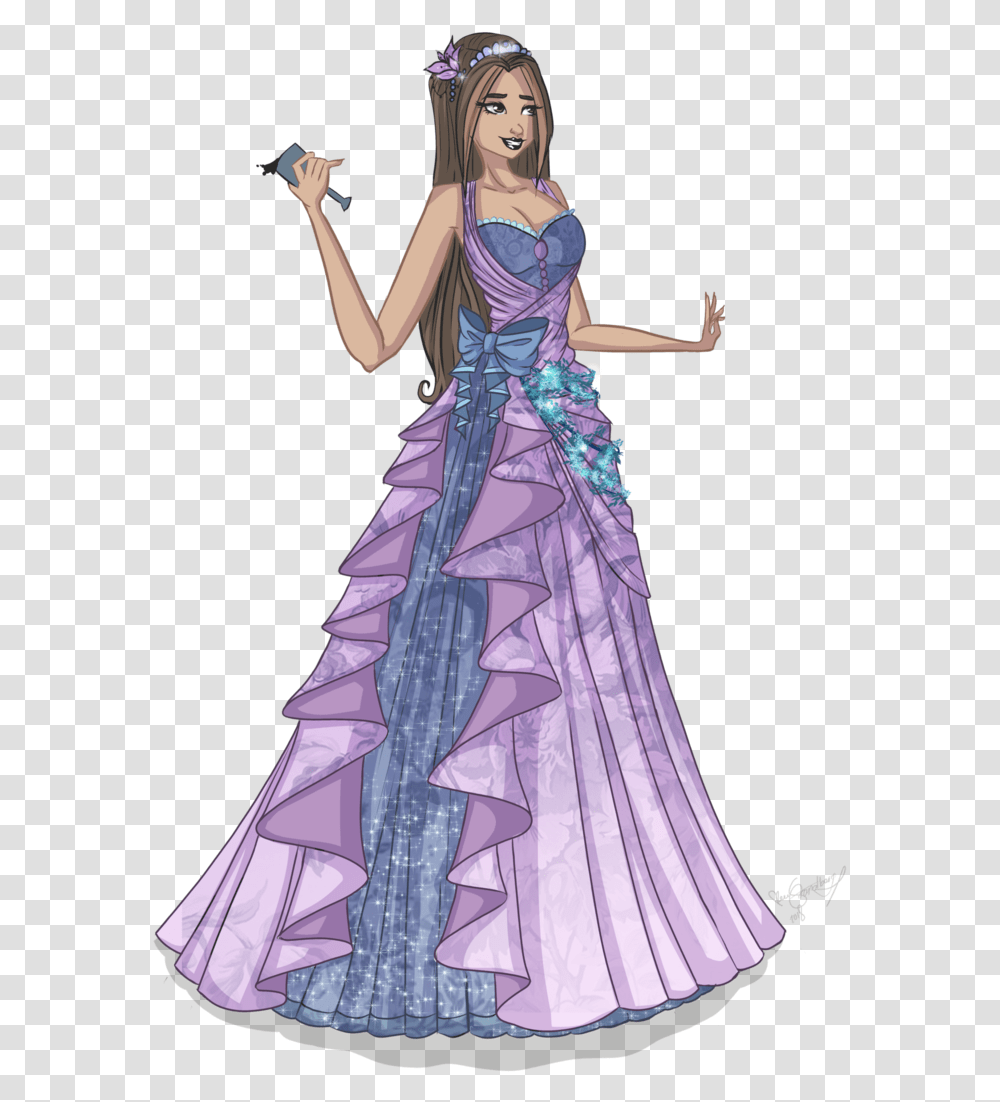Winx Club Wallpaper Titled Flora Ball Toga Abito Dress Winx Club Ball Gowns, Female, Person, Evening Dress Transparent Png