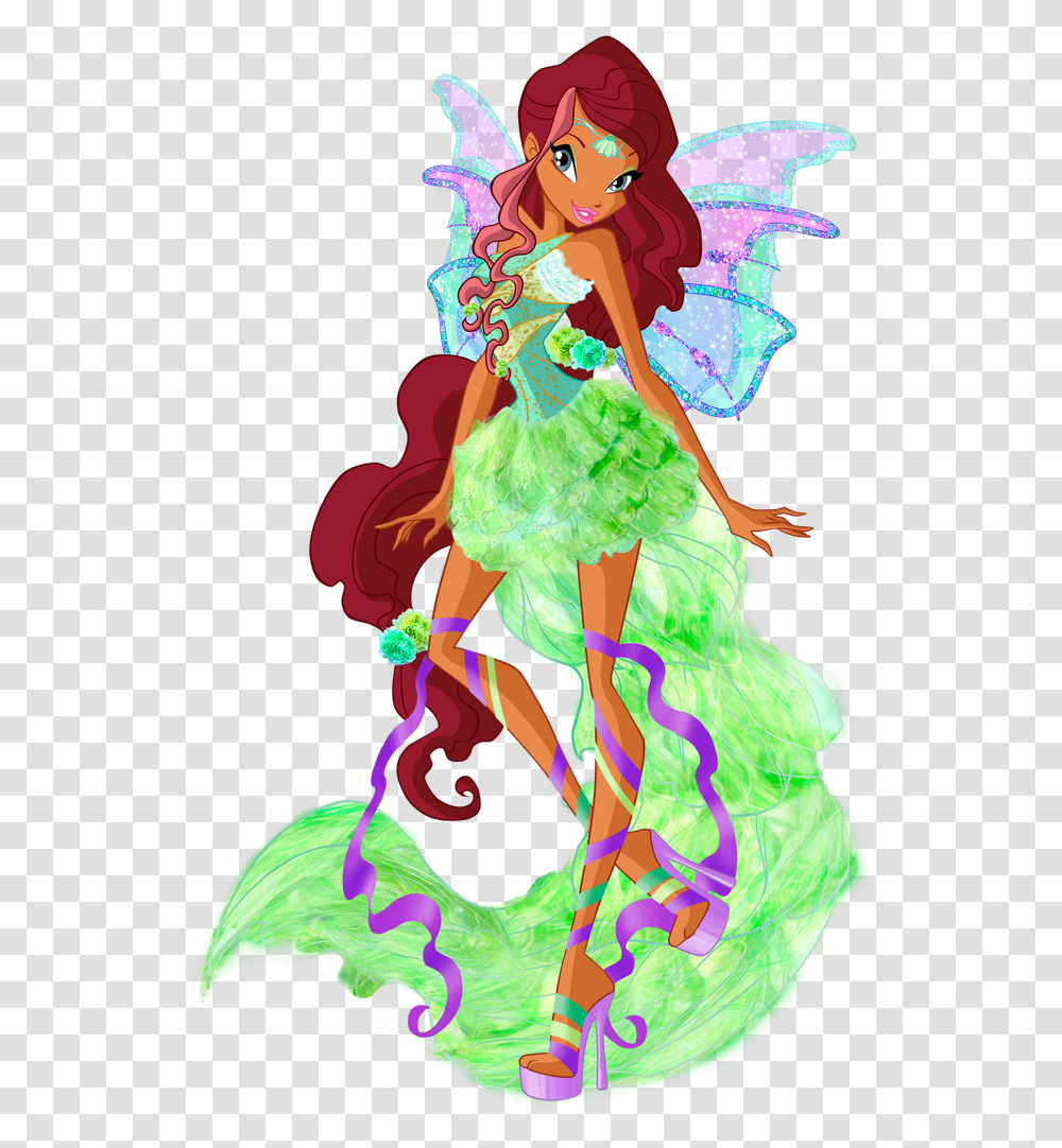 Winx Layla Harmonix, Floral Design, Pattern Transparent Png