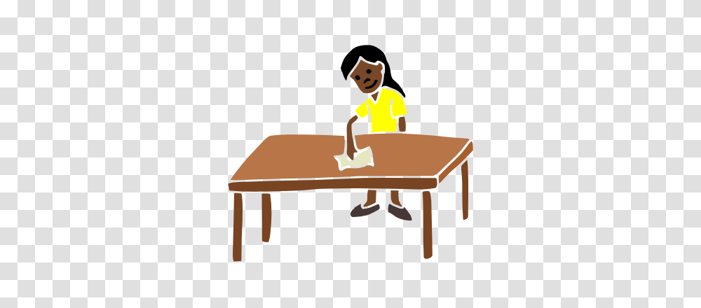 Wipe The Table Clipart Collection, Furniture, Tabletop, Person, Human Transparent Png