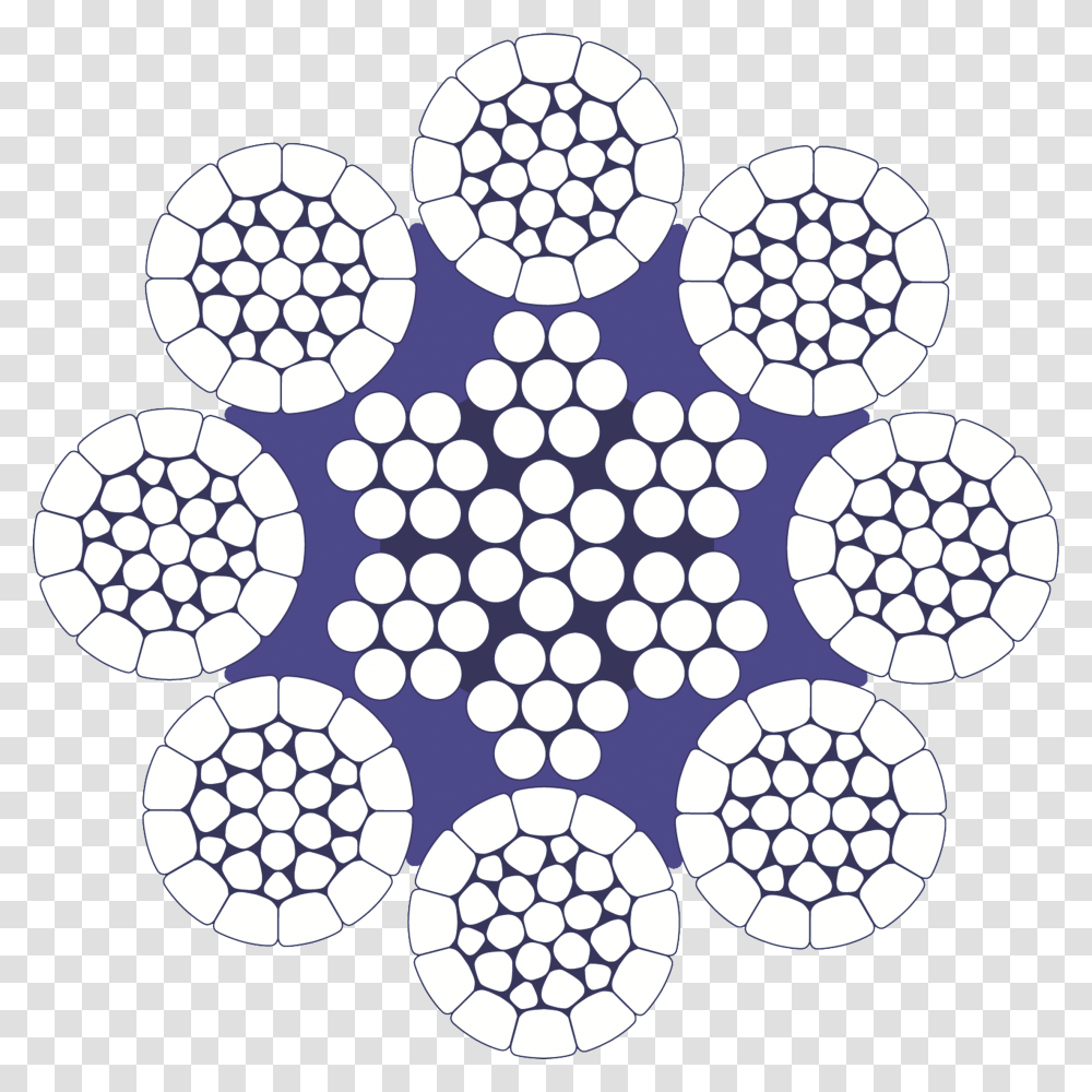 Wire Rope Plain End Download Plain End Wire Rope, Snowflake, Pattern, Rug Transparent Png