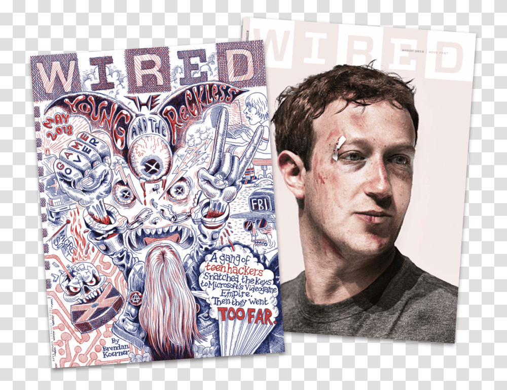 Wired Magazine Mark Zuckerberg, Doodle, Drawing, Person Transparent Png