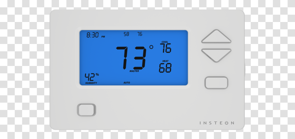 Wired Thermostat 01 Thermostat, Clock, Digital Clock, Electronics Transparent Png