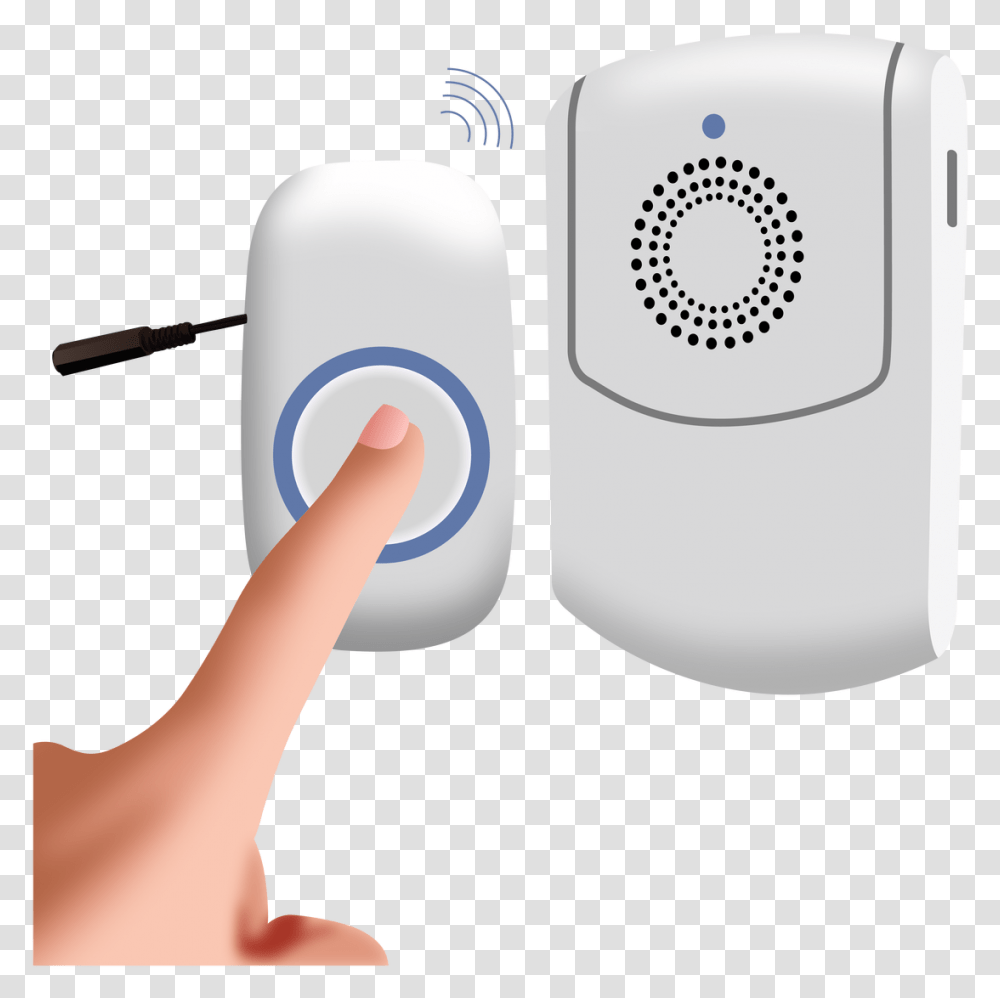 Wireless Attendant Call Button Vibrating Alert Chime Switch, Electronics, Person, Blow Dryer, Appliance Transparent Png