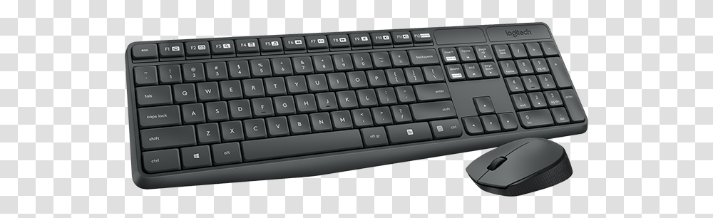 Wireless Keyboard And Mouse Logitech Cordless Desktop, Computer Keyboard, Computer Hardware, Electronics Transparent Png