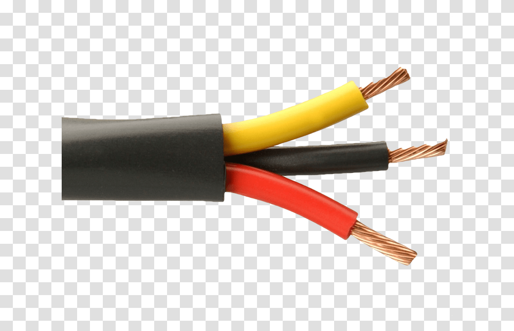 Wires Broken 6mm 3 Core Cable, Hammer, Tool Transparent Png