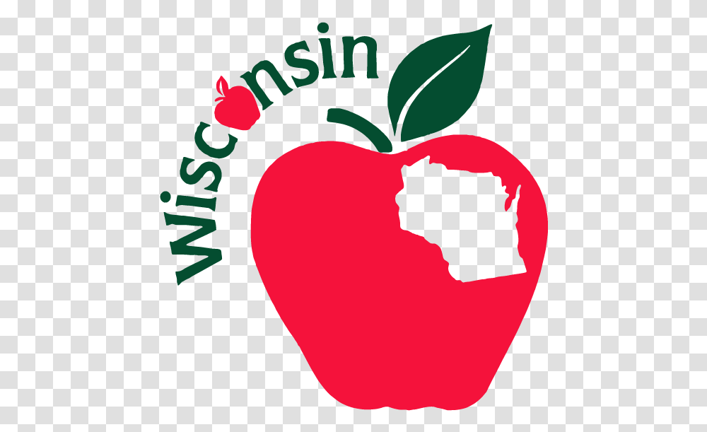 Wisconsin Apple Growers Association Home Apple Fruit Logos, Plant, Food, Vegetable, Label Transparent Png