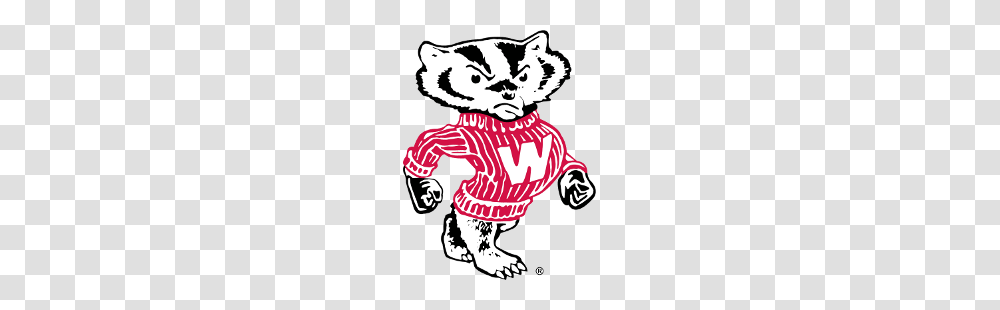 Wisconsin Badgers Primary Logo Sports Logo History, Person, Human, Stencil, Mascot Transparent Png